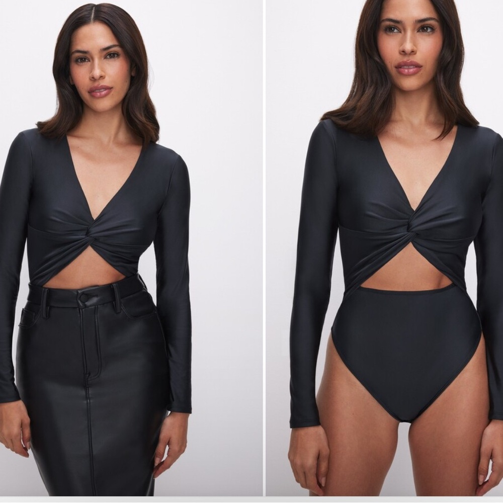 Good American Shine Twist Bodysuit